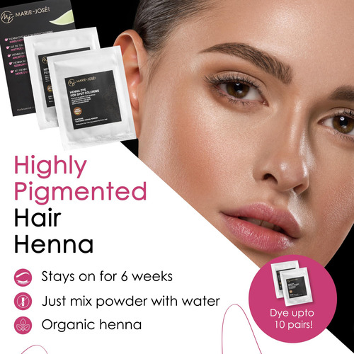Brow Henna Tinting Kit - 10 Applications - Colors Up To 6 We