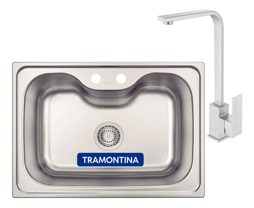 Pileta Tramontina De Acero Inoxidable Bacha De Cocina Grifo