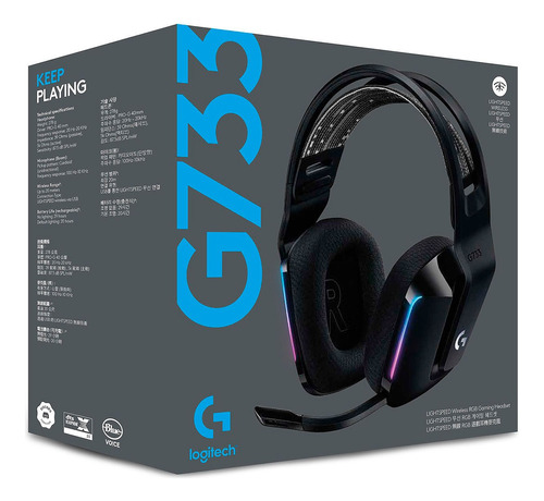 Audífonos Gamer Inalámbricos Logitech G Series G733 Negro