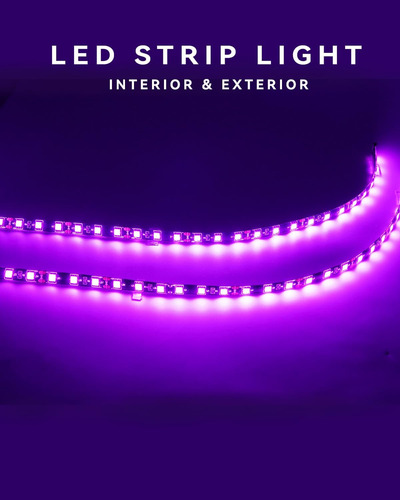 Keiurot Tira De Luces Led Para Coche 24 Conectable...