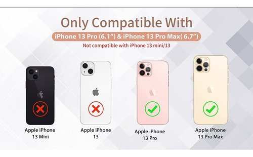 Imagen 7 de 10 de Lamina Protector Cámara Compatible Con iPhone 13 Pro Max