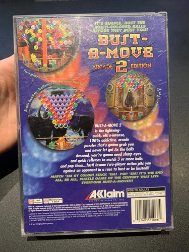 Bust A Move 2 Sony Playstation Ps1 Long Box (Usado)