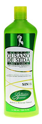 Champú Gusano De Seda, Lino Y Sábila Con Extractos Naturales