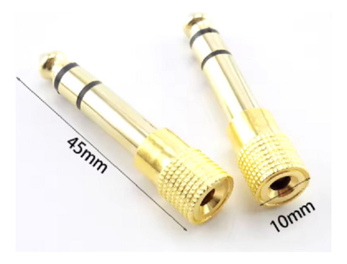 Adaptador De Audio Estéreo Trs Jack 3.5mm H A 6.35mm M