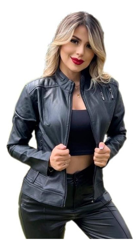 Chaqueta Dama Cuerotex Manga Larga Talla Plus Xl Xxl