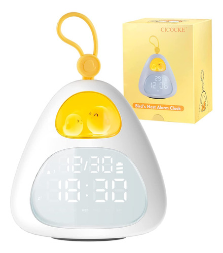 Reloj Despertador Para Niños (caja De Regalo) Con Bonita Luz