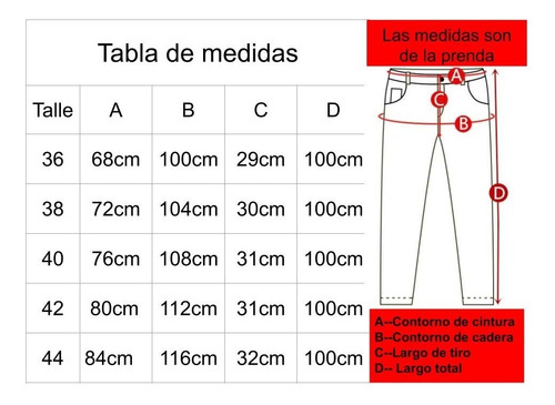 Jean Culotte Rigido Mujer