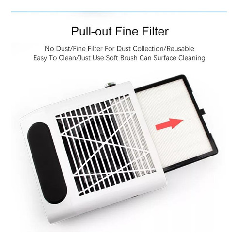 Aspirador De Uñas De 150w, Ventilador Extractor For
