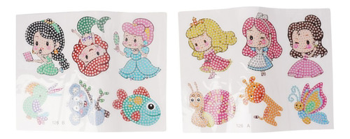 Para Kit De Pegatinas Infantiles Con Forma De Princesa Con