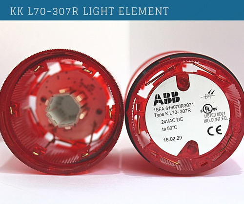 Faro Torreta Ind. Intermitente Rojo Led Abb Kl70-307r
