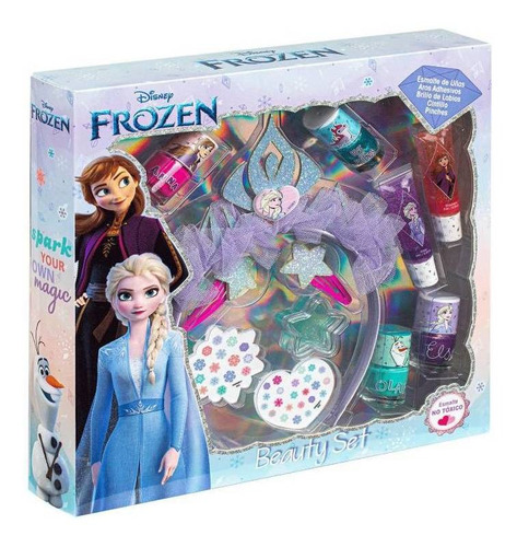 Beauty Set Grande Frozen Con Accesorios Licencia Disney Niña