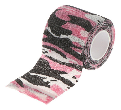Kit 3 Bandagem Camufluda Pesca Fita Dedo Adesiva Elástica Cor Rosa