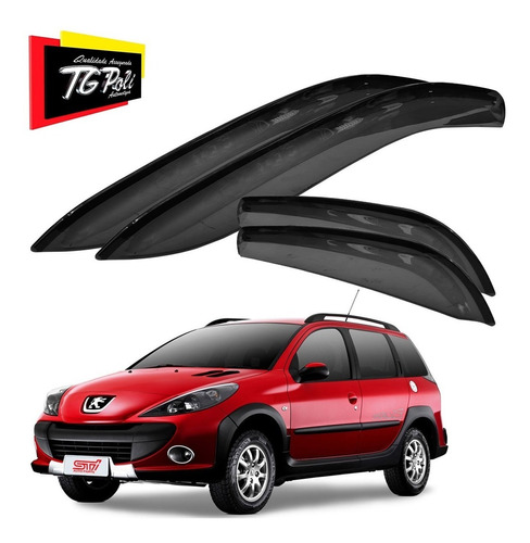 Calha Chuva Defletor Peugeot 207 Escapade 4p 2009 Tg Poli