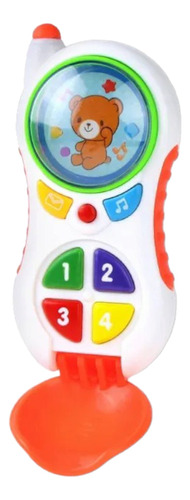 Celular Telefono Juguete Bebe Niño Sonidos Osito Tapa