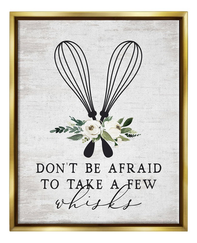 Stupell Industries Take A Few Whisks Phrase Framed Floater C