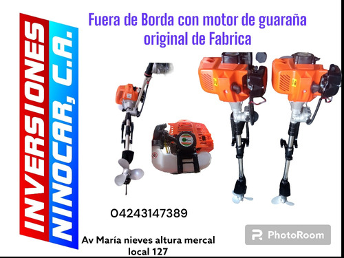 Fuera De Borda Con Motor De Guaraña Original De Fabrica 100%