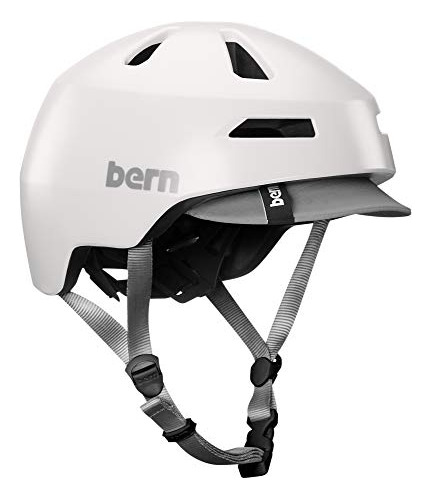 Bern Brentwood 2.0 Casco De Ciclismo, Satin White W/visor, S