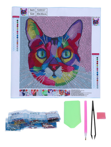 Kit De Pintura Para Bricolaje, Colorido, Diseño De Gatos, Ir