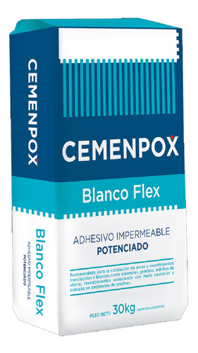 Cemenpox Blanco Flex Impermeable Potenciado 30kg Venecitas