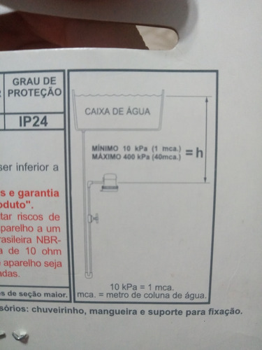 Ducha Electrica Lorenzatti. Con Todos Sus Accesorios Blanco 220 W (Usado)