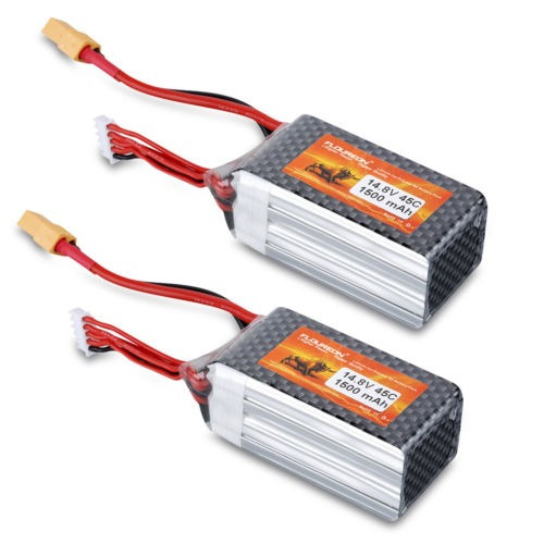 1500mah 2 X 4s 14.8v Batería Lipo De 45 C Xt60 Paquete De En