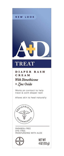  D Óxido De Zinc Diaper Rash Cream Con Aloe 4 Oz (113 G)