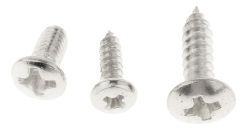 Kit De Tornillos Para Guitarra Pickguard Tuner Botones Plata
