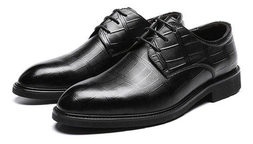 Zapatos De Cuero Para Hombre De Corte Bajo Resistente Al Des