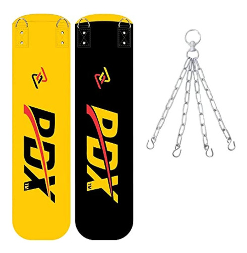 Jp 2pcs Yellow/black Punching Bag - 4, 5 & 6-feet Heavy Duty