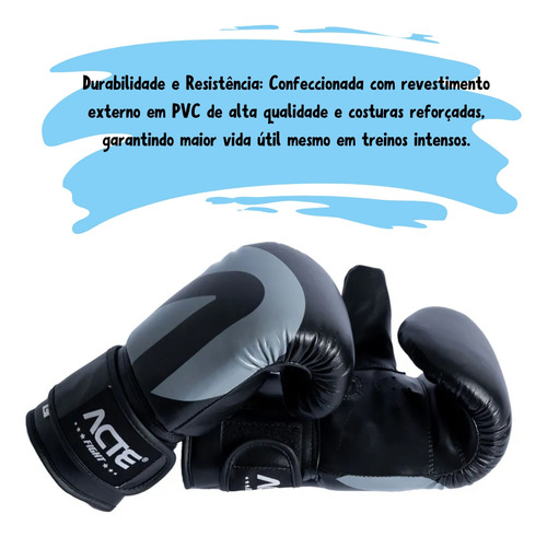 Luva Bate Saco Boxe Mma Pro Treino Fight Sports Combate