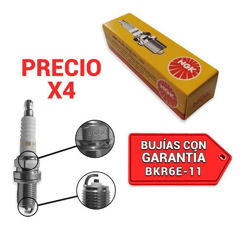 Bujía Ngk  Zx Auto Grand Tiger L4 Mpi Tienda Fisica