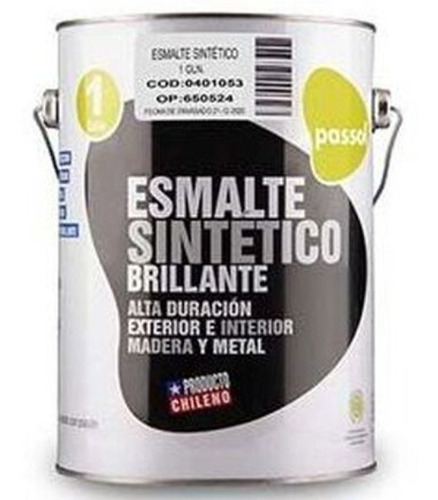 Pintura Esmalte Sintetico Blanco 1/4 - Passol