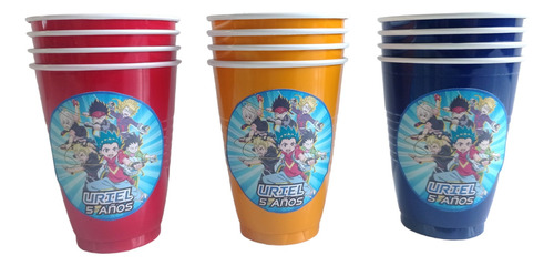 Vasos Beyblade Brust Cumpleaños Descartables