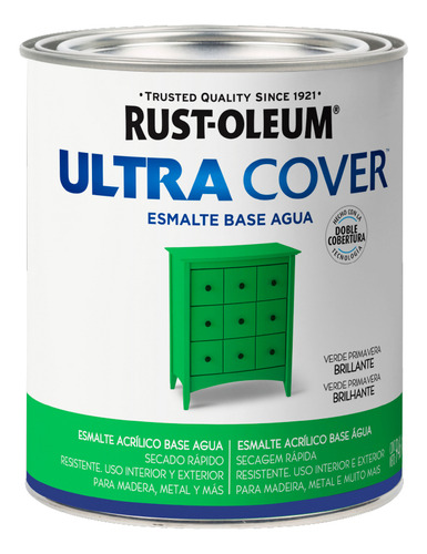 Pintura Al Agua Acabado Brillante Ultra Cover 946ml