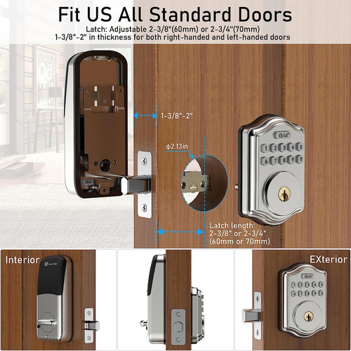 Guarder Keyless Entry Door Lock, Smart Deadbolt With Keypad