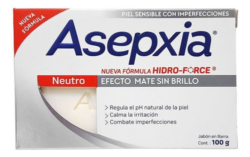 Jabón Asepxia Neutro - g a $220