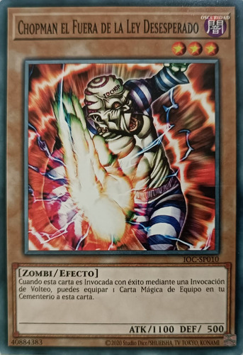 Yugioh! Chopman El Fuera De La Ley Desesperado Ioc-sp010