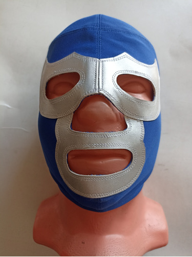 Máscara Profesional Lucha Libre Mexicana Usada Azul 