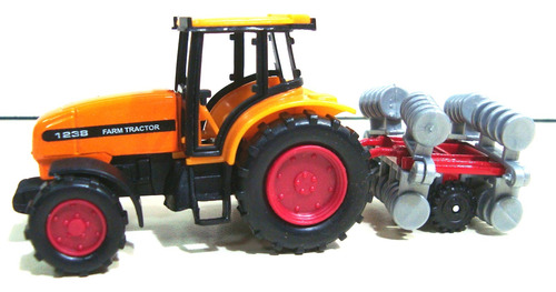 Tractor Con Arado Express Wheels Suntoys Plastico Y Metal