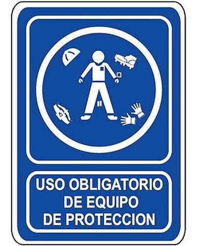 Señal De Equipamiento Obligatorio, Mxsdo-004, 30x40 Cm, De Color Azul