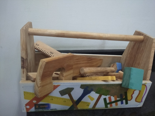 Imagen 1 de 1 de Caja De Herramientas Juguetes Madera