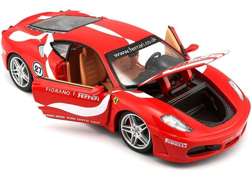 Miniatura Bburago Ferrari F430 Fiorano 1/24 Vermelho