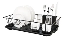 Comprar Escurridor De Platos Arezzo Record 1052590004 De 11 Platos Color Negro
