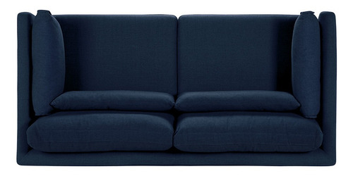 Imagen 6 de 8 de Rosen Sofá Vesterbro 2 Cuerpos Tela Azul