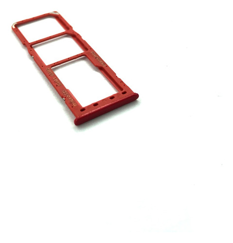 Bandeja Porta Sim Para Samsung A10 Rojo
