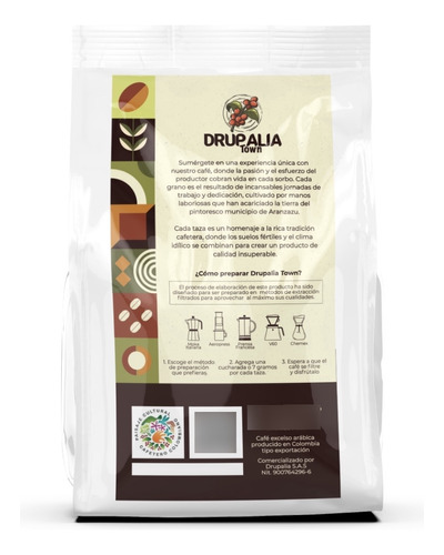 Café Drupalia Town 1000 Gr - Kg a $78000