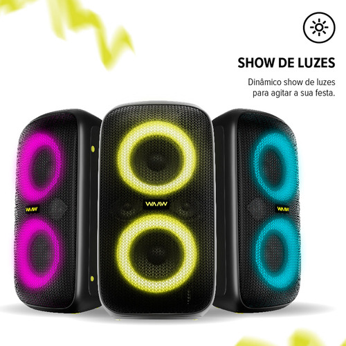 Caixa De Som 100w Rms Bluetooth Infinite 100 Waaw By Alok
