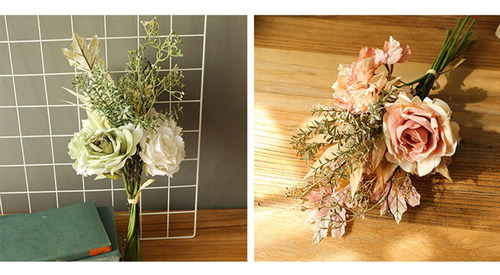 Artificial Flowers Bouquet Arrangement For Wedding Kitchen