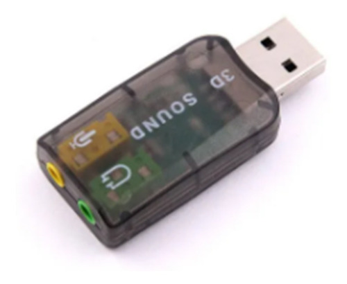 Placa Adaptador De Som Usb 5.1