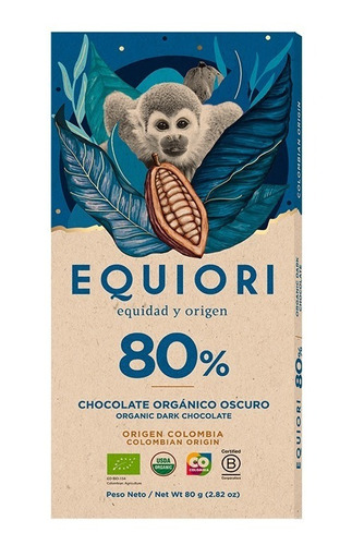 Chocolate Equiori 80% Organic